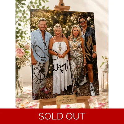 Signed The Fizz Garden Gig Photo